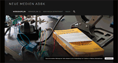 Desktop Screenshot of neuemedien.adbk.de