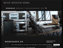 Tablet Screenshot of neuemedien.adbk.de